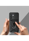 Galaxy A27 Kılıf Magnetik Standlı Kamera Korumalı Zore Sürgülü Vega Kapak