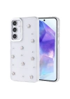 Galaxy A35 Kılıf Airbag Tasarımlı Simli Şeffaf Zore Kutup Kapak