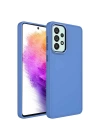 Galaxy A52 Kılıf Metal Çerçeve ve Buton Tasarımlı Silikon Zore Luna Kapak