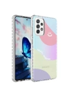 Galaxy A53 5G Kılıf Airbag Kenarlı Renkli Desenli Silikon Zore Elegans Kapak