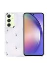 Galaxy A54 Kılıf Airbag Tasarımlı Simli Şeffaf Zore Kutup Kapak