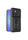 Galaxy A57 Kılıf Magnetik Standlı Kamera Korumalı Zore Sürgülü Vega Kapak
