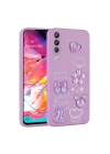 Galaxy A70 Kılıf Kabartma Figürlü Parlak Zore Toys Silikon Kapak