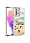 Galaxy A73 Kılıf Kamera Korumalı Renkli Desenli Sert Silikon Zore Korn Kapak