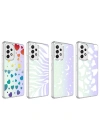 Galaxy A73 Kılıf Zore M-Blue Desenli Kapak