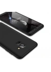 Galaxy A8 2018 Kılıf Zore 360 3 Parçalı Rubber Kapak