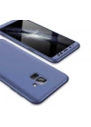 Galaxy A8 2018 Kılıf Zore 360 3 Parçalı Rubber Kapak