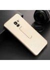 Galaxy A8 2018 Kılıf Zore Wave Standlı Mıknatıslı Kapak