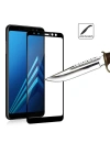 Galaxy J6 Plus Zore Kenarları Kırılmaya Dayanıklı Cam Ekran Koruyucu