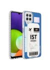 Galaxy M22 Kılıf Airbag Kenarlı Renkli Desenli Silikon Zore Elegans Kapak