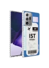Galaxy Note 20 Ultra Kılıf Airbag Kenarlı Renkli Desenli Silikon Zore Elegans Kapak