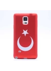 Galaxy Note 4 Kılıf Zore Bayrak Silikon