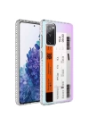 Galaxy S20 FE Kılıf Airbag Kenarlı Renkli Desenli Silikon Zore Elegans Kapak