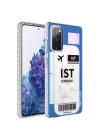 Galaxy S20 FE Kılıf Airbag Kenarlı Renkli Desenli Silikon Zore Elegans Kapak
