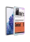 Galaxy S20 FE Kılıf Airbag Kenarlı Renkli Desenli Silikon Zore Elegans Kapak