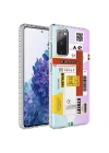 Galaxy S20 FE Kılıf Airbag Kenarlı Renkli Desenli Silikon Zore Elegans Kapak