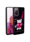 Galaxy S20 FE Kılıf Parlayan Kabartmalı İkonik Figürlü Zore Amas Silikon Kapak