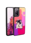Galaxy S20 FE Kılıf Parlayan Kabartmalı İkonik Figürlü Zore Amas Silikon Kapak