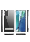 Galaxy S20 FE Kılıf Standlı Şeffaf Silikon Zore L-Stand Kapak