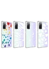Galaxy S20 FE Kılıf Zore M-Blue Desenli Kapak