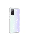 Galaxy S20 FE Kılıf Zore M-Blue Desenli Kapak