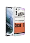 Galaxy S21 FE Kılıf Airbag Kenarlı Renkli Desenli Silikon Zore Elegans Kapak