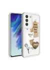 Galaxy S21 FE Kılıf Kamera Korumalı Baskılı Arka Yüzey Zore Klas Kapak