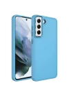 Galaxy S21 FE Kılıf Metal Çerçeve ve Buton Tasarımlı Silikon Zore Luna Kapak