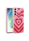 Galaxy S21 FE Kılıf Simli Desenli Kamera Korumalı Parlak Zore Popy Kapak