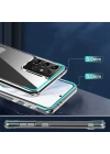 Galaxy S21 Ultra Kılıf Standlı Şeffaf Silikon Zore L-Stand Kapak