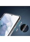 Galaxy S21 Ultra Kılıf Standlı Şeffaf Silikon Zore L-Stand Kapak
