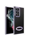 Galaxy S22 Ultra Kılıf Kamera Korumalı Logo Gösteren Zore Omega Kapak