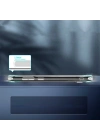Galaxy S22 Ultra Kılıf Standlı Şeffaf Silikon Zore L-Stand Kapak