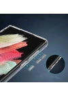 Galaxy S22 Ultra Kılıf Standlı Şeffaf Silikon Zore L-Stand Kapak