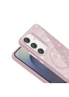 Galaxy S23 FE Kılıf M-safe Şarj Özellikli Parlayan Simli Zore Okso Kapak