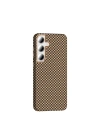 Galaxy S24 FE Kılıf M-safe Şarj Özellikli Karbon Fiber Görünümlü Zore Gros Kapak