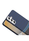 Galaxy S24 FE Kılıf M-safe Şarj Özellikli Karbon Fiber Görünümlü Zore Gros Kapak
