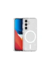 Galaxy S24 FE Kılıf M-safe Şarj Özellikli Parlayan Simli Saydam Renkli Zore Allstar Kapak