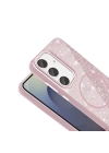 Galaxy S24 FE Kılıf M-safe Şarj Özellikli Parlayan Simli Zore Okso Kapak