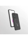 Galaxy S24 FE Kılıf M-safe Şarj Özellikli Standlı Zore Samara Kapak