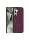 Galaxy S24 FE Kılıf M-safe Şarj Özellikli Zore Ruby Sert Kapak