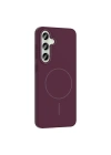 Galaxy S24 FE Kılıf M-safe Şarj Özellikli Zore Ruby Sert Kapak