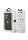 Galaxy S24 Kılıf Lacoste Orjinal Lisanslı M-safe Şarj Özellikli Çift Katmanlı Timsah Logolu Blend Monogram Kapak