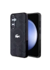 Galaxy S24 Kılıf Lacoste Orjinal Lisanslı M-safe Şarj Özellikli Çift Katmanlı Timsah Logolu Blend Monogram Kapak