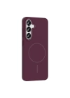 Galaxy S24 Kılıf M-safe Şarj Özellikli Zore Ruby Sert Kapak