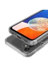 Galaxy S24 Plus Kılıf M-safe Şarj Özellikli Şeffaf Sert PC Zore Embos Kapak