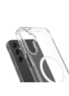 Galaxy S24 Plus Kılıf M-safe Şarj Özellikli Şeffaf Sert PC Zore Embos Kapak
