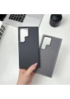 Galaxy S24 Ultra Kılıf M-safe Şarj Özellikli Karbon Fiber Görünümlü Zore Troy Kapak