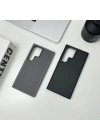 Galaxy S24 Ultra Kılıf M-safe Şarj Özellikli Karbon Fiber Görünümlü Zore Troy Kapak