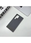 Galaxy S24 Ultra Kılıf M-safe Şarj Özellikli Karbon Fiber Görünümlü Zore Troy Kapak